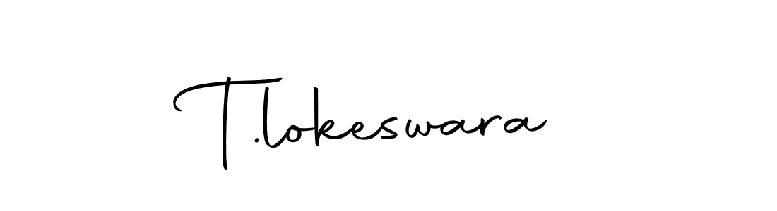 You should practise on your own different ways (Autography-DOLnW) to write your name (T.lokeswara) in signature. don't let someone else do it for you. T.lokeswara signature style 10 images and pictures png