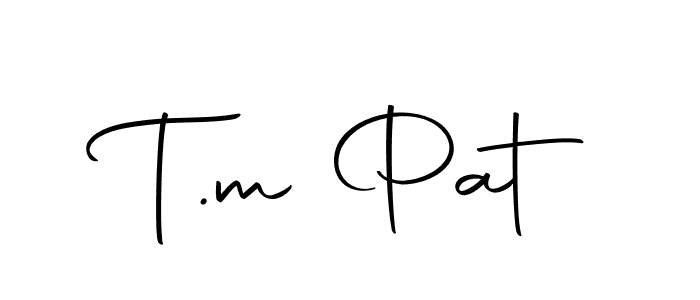 How to make T.m Pat name signature. Use Autography-DOLnW style for creating short signs online. This is the latest handwritten sign. T.m Pat signature style 10 images and pictures png