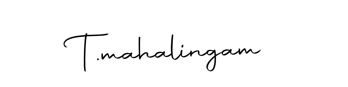 Use a signature maker to create a handwritten signature online. With this signature software, you can design (Autography-DOLnW) your own signature for name T.mahalingam. T.mahalingam signature style 10 images and pictures png