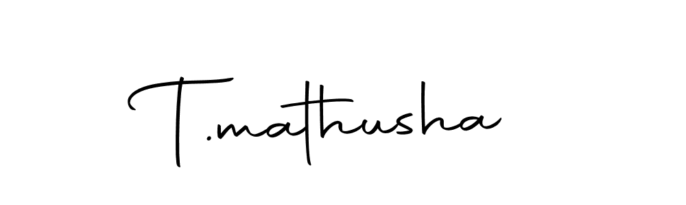 Make a beautiful signature design for name T.mathusha. With this signature (Autography-DOLnW) style, you can create a handwritten signature for free. T.mathusha signature style 10 images and pictures png