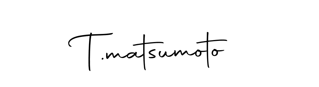You should practise on your own different ways (Autography-DOLnW) to write your name (T.matsumoto) in signature. don't let someone else do it for you. T.matsumoto signature style 10 images and pictures png
