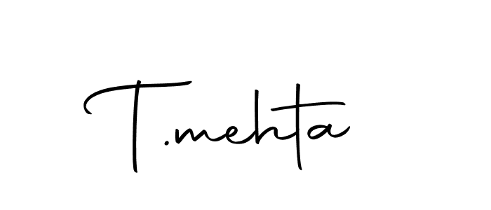 Design your own signature with our free online signature maker. With this signature software, you can create a handwritten (Autography-DOLnW) signature for name T.mehta. T.mehta signature style 10 images and pictures png