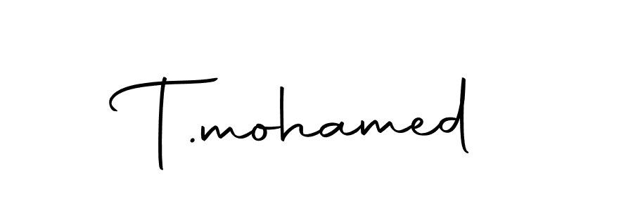 Create a beautiful signature design for name T.mohamed. With this signature (Autography-DOLnW) fonts, you can make a handwritten signature for free. T.mohamed signature style 10 images and pictures png