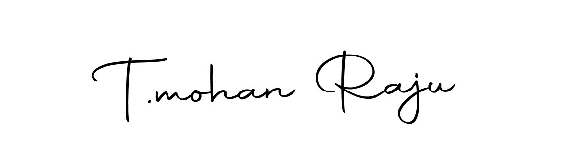 T.mohan Raju stylish signature style. Best Handwritten Sign (Autography-DOLnW) for my name. Handwritten Signature Collection Ideas for my name T.mohan Raju. T.mohan Raju signature style 10 images and pictures png