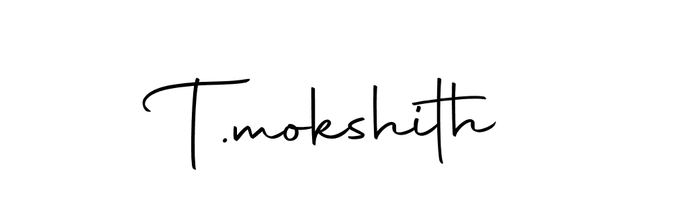 This is the best signature style for the T.mokshith name. Also you like these signature font (Autography-DOLnW). Mix name signature. T.mokshith signature style 10 images and pictures png