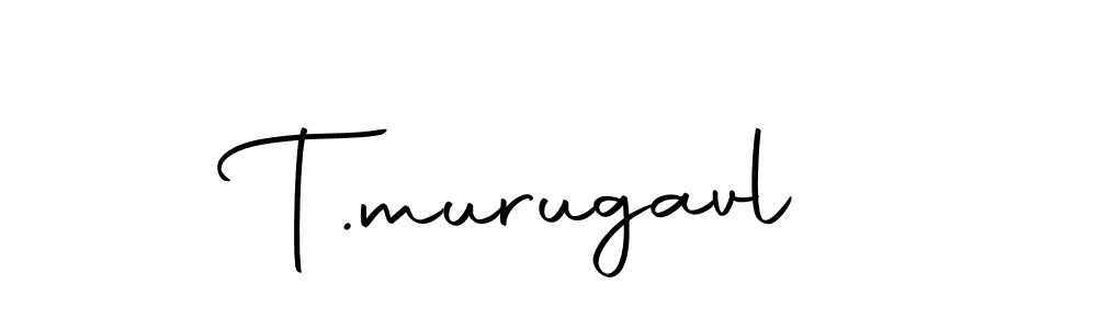 How to make T.murugavl name signature. Use Autography-DOLnW style for creating short signs online. This is the latest handwritten sign. T.murugavl signature style 10 images and pictures png
