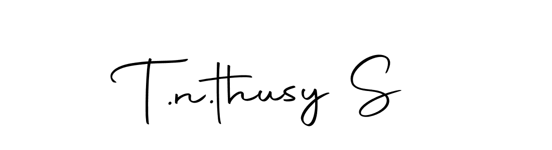 Similarly Autography-DOLnW is the best handwritten signature design. Signature creator online .You can use it as an online autograph creator for name T.n.thusy S. T.n.thusy S signature style 10 images and pictures png