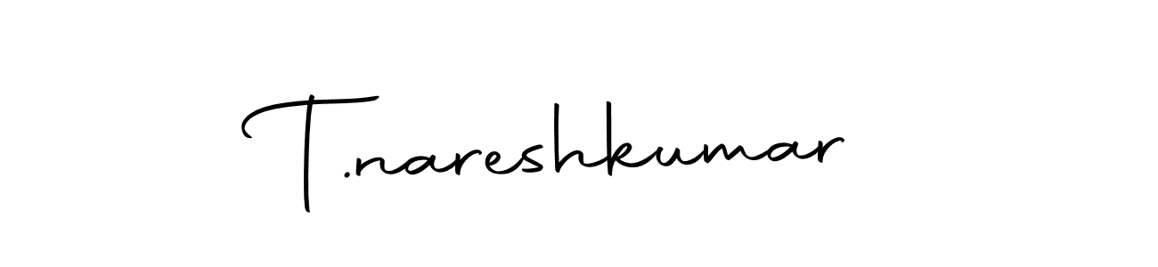 Use a signature maker to create a handwritten signature online. With this signature software, you can design (Autography-DOLnW) your own signature for name T.nareshkumar. T.nareshkumar signature style 10 images and pictures png