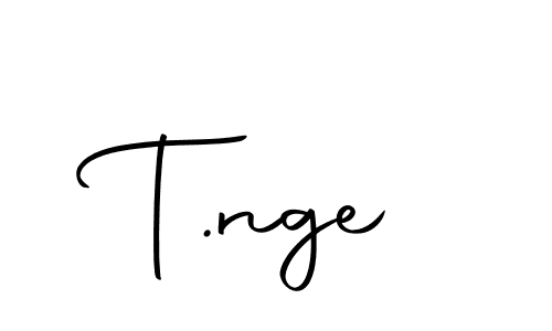 Create a beautiful signature design for name T.nge. With this signature (Autography-DOLnW) fonts, you can make a handwritten signature for free. T.nge signature style 10 images and pictures png