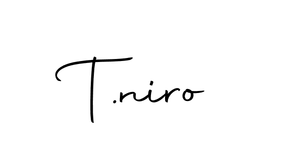 Use a signature maker to create a handwritten signature online. With this signature software, you can design (Autography-DOLnW) your own signature for name T.niro. T.niro signature style 10 images and pictures png