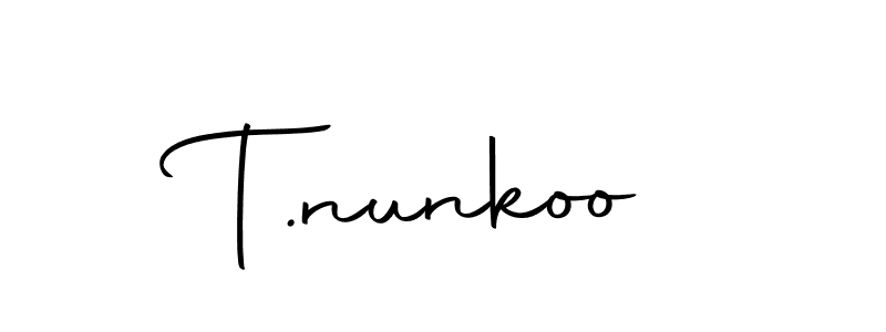 Check out images of Autograph of T.nunkoo name. Actor T.nunkoo Signature Style. Autography-DOLnW is a professional sign style online. T.nunkoo signature style 10 images and pictures png