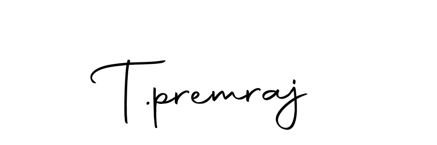 Use a signature maker to create a handwritten signature online. With this signature software, you can design (Autography-DOLnW) your own signature for name T.premraj. T.premraj signature style 10 images and pictures png