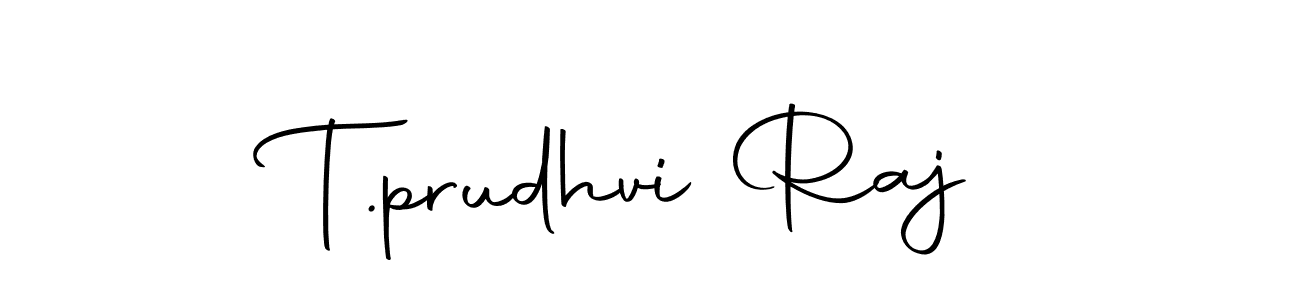 Make a beautiful signature design for name T.prudhvi Raj. With this signature (Autography-DOLnW) style, you can create a handwritten signature for free. T.prudhvi Raj signature style 10 images and pictures png