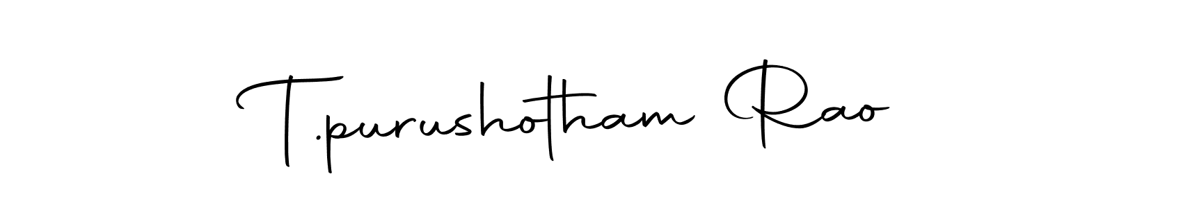 T.purushotham Rao stylish signature style. Best Handwritten Sign (Autography-DOLnW) for my name. Handwritten Signature Collection Ideas for my name T.purushotham Rao. T.purushotham Rao signature style 10 images and pictures png