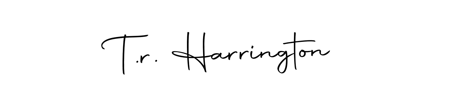if you are searching for the best signature style for your name T.r. Harrington. so please give up your signature search. here we have designed multiple signature styles  using Autography-DOLnW. T.r. Harrington signature style 10 images and pictures png