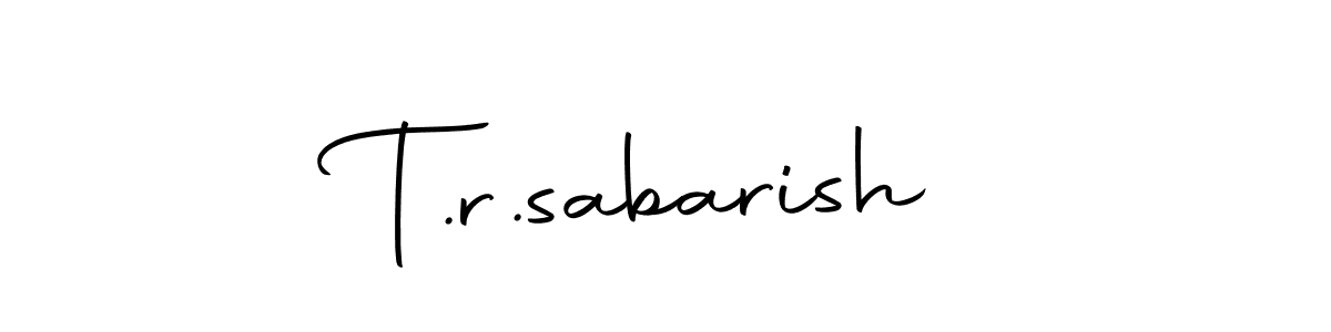 Make a beautiful signature design for name T.r.sabarish. Use this online signature maker to create a handwritten signature for free. T.r.sabarish signature style 10 images and pictures png