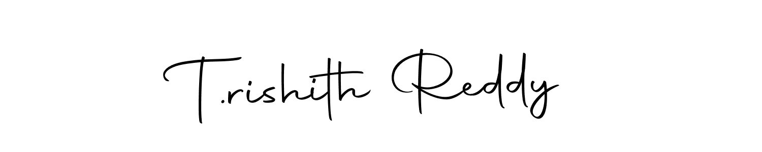Make a beautiful signature design for name T.rishith Reddy. With this signature (Autography-DOLnW) style, you can create a handwritten signature for free. T.rishith Reddy signature style 10 images and pictures png