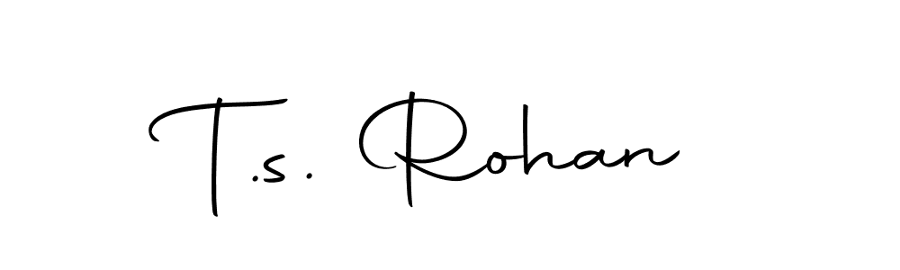 Make a beautiful signature design for name T.s. Rohan. With this signature (Autography-DOLnW) style, you can create a handwritten signature for free. T.s. Rohan signature style 10 images and pictures png