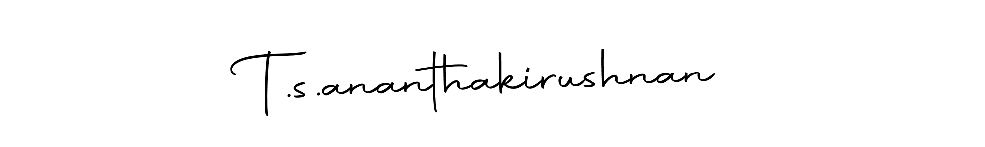 Use a signature maker to create a handwritten signature online. With this signature software, you can design (Autography-DOLnW) your own signature for name T.s.ananthakirushnan. T.s.ananthakirushnan signature style 10 images and pictures png