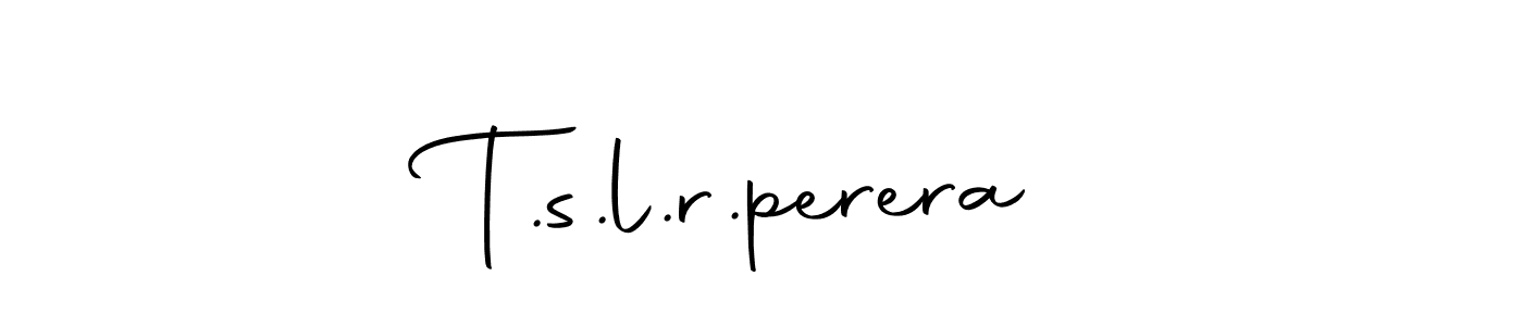 The best way (Autography-DOLnW) to make a short signature is to pick only two or three words in your name. The name T.s.l.r.perera include a total of six letters. For converting this name. T.s.l.r.perera signature style 10 images and pictures png