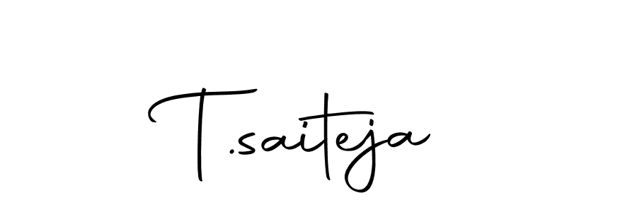 The best way (Autography-DOLnW) to make a short signature is to pick only two or three words in your name. The name T.saiteja include a total of six letters. For converting this name. T.saiteja signature style 10 images and pictures png