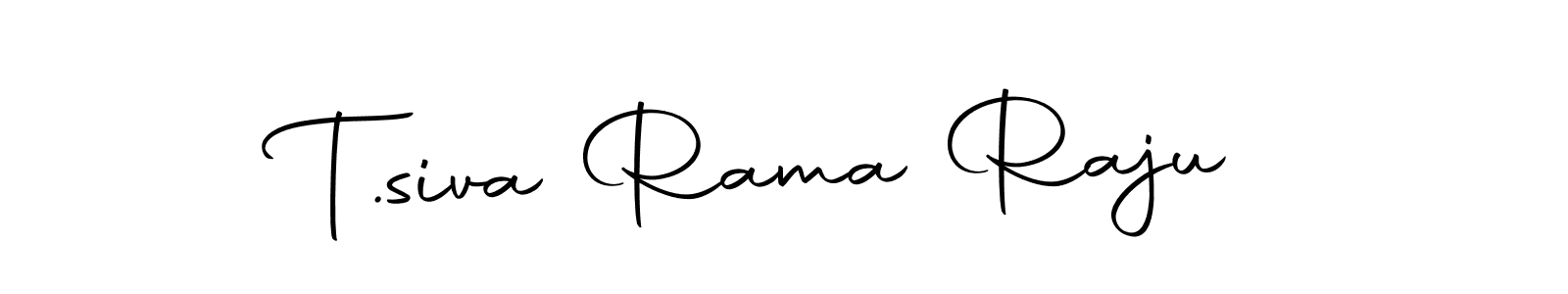The best way (Autography-DOLnW) to make a short signature is to pick only two or three words in your name. The name T.siva Rama Raju include a total of six letters. For converting this name. T.siva Rama Raju signature style 10 images and pictures png