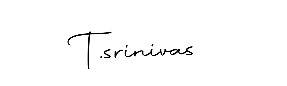 Create a beautiful signature design for name T.srinivas. With this signature (Autography-DOLnW) fonts, you can make a handwritten signature for free. T.srinivas signature style 10 images and pictures png