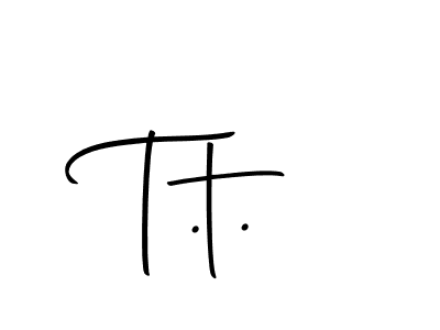 You should practise on your own different ways (Autography-DOLnW) to write your name (T.t.) in signature. don't let someone else do it for you. T.t. signature style 10 images and pictures png