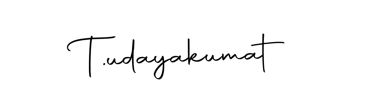 You should practise on your own different ways (Autography-DOLnW) to write your name (T.udayakumat) in signature. don't let someone else do it for you. T.udayakumat signature style 10 images and pictures png