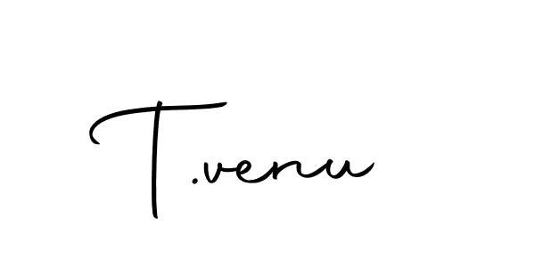 Design your own signature with our free online signature maker. With this signature software, you can create a handwritten (Autography-DOLnW) signature for name T.venu. T.venu signature style 10 images and pictures png