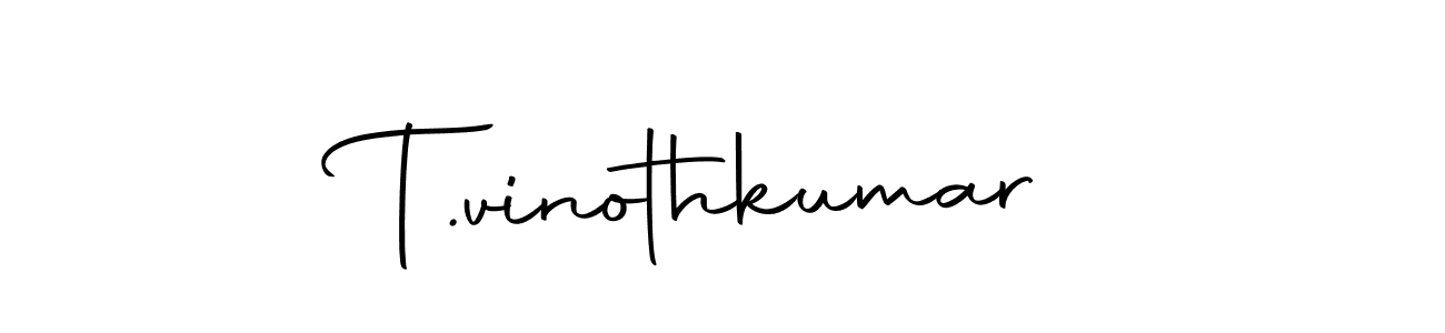 Create a beautiful signature design for name T.vinothkumar. With this signature (Autography-DOLnW) fonts, you can make a handwritten signature for free. T.vinothkumar signature style 10 images and pictures png
