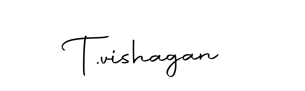The best way (Autography-DOLnW) to make a short signature is to pick only two or three words in your name. The name T.vishagan include a total of six letters. For converting this name. T.vishagan signature style 10 images and pictures png