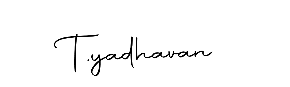 How to make T.yadhavan signature? Autography-DOLnW is a professional autograph style. Create handwritten signature for T.yadhavan name. T.yadhavan signature style 10 images and pictures png