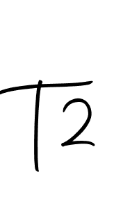 How to make T2 name signature. Use Autography-DOLnW style for creating short signs online. This is the latest handwritten sign. T2 signature style 10 images and pictures png