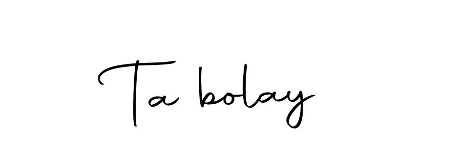 Design your own signature with our free online signature maker. With this signature software, you can create a handwritten (Autography-DOLnW) signature for name Taşbolay. Taşbolay signature style 10 images and pictures png