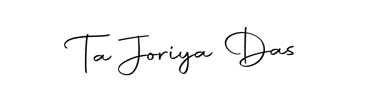 Make a beautiful signature design for name Ta Joriya Das. Use this online signature maker to create a handwritten signature for free. Ta Joriya Das signature style 10 images and pictures png