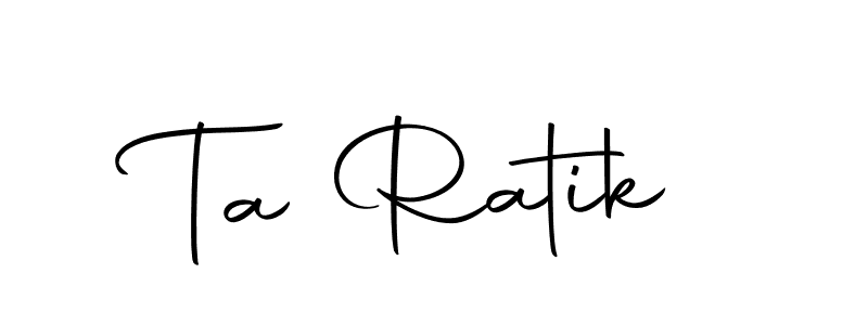 Make a beautiful signature design for name Ta Ratik. Use this online signature maker to create a handwritten signature for free. Ta Ratik signature style 10 images and pictures png