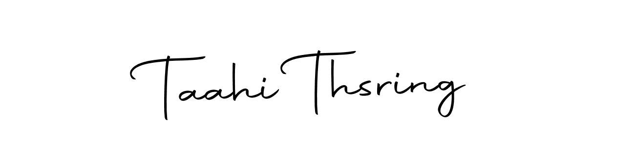 Use a signature maker to create a handwritten signature online. With this signature software, you can design (Autography-DOLnW) your own signature for name Taahi Thsring. Taahi Thsring signature style 10 images and pictures png