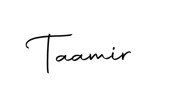 Design your own signature with our free online signature maker. With this signature software, you can create a handwritten (Autography-DOLnW) signature for name Taamir. Taamir signature style 10 images and pictures png