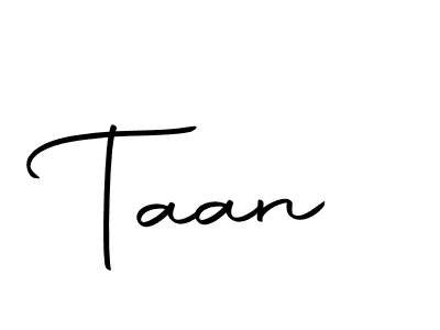Design your own signature with our free online signature maker. With this signature software, you can create a handwritten (Autography-DOLnW) signature for name Taan. Taan signature style 10 images and pictures png