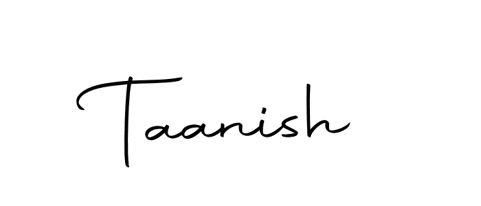 Design your own signature with our free online signature maker. With this signature software, you can create a handwritten (Autography-DOLnW) signature for name Taanish. Taanish signature style 10 images and pictures png