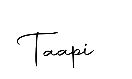 Create a beautiful signature design for name Taapi. With this signature (Autography-DOLnW) fonts, you can make a handwritten signature for free. Taapi signature style 10 images and pictures png