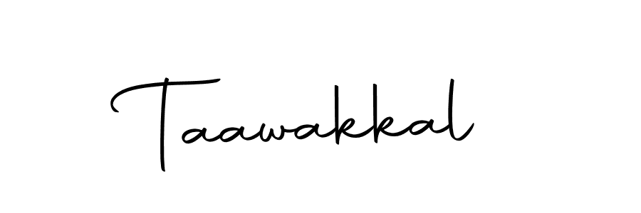 Taawakkal stylish signature style. Best Handwritten Sign (Autography-DOLnW) for my name. Handwritten Signature Collection Ideas for my name Taawakkal. Taawakkal signature style 10 images and pictures png