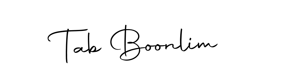 Tab Boonlim stylish signature style. Best Handwritten Sign (Autography-DOLnW) for my name. Handwritten Signature Collection Ideas for my name Tab Boonlim. Tab Boonlim signature style 10 images and pictures png