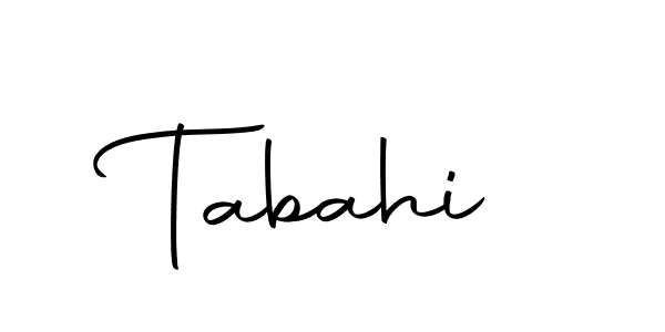 Create a beautiful signature design for name Tabahi. With this signature (Autography-DOLnW) fonts, you can make a handwritten signature for free. Tabahi signature style 10 images and pictures png