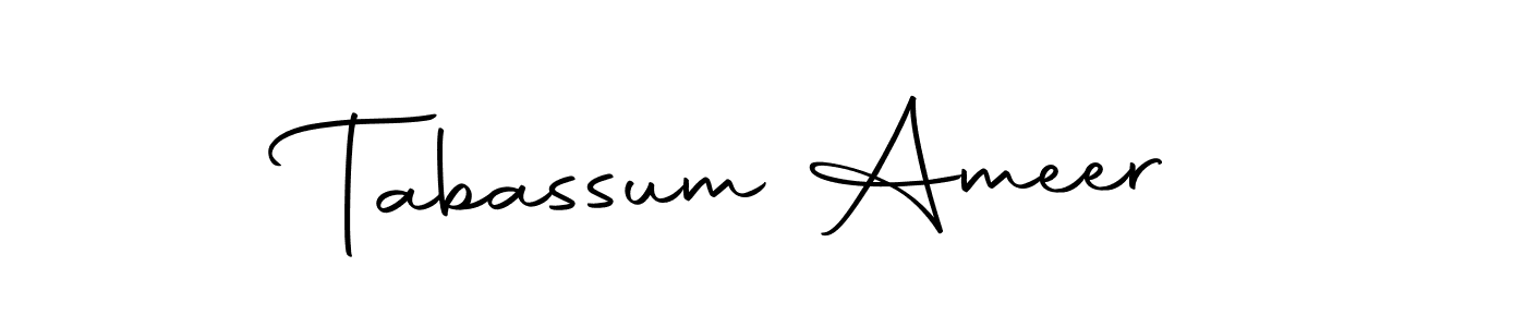 You should practise on your own different ways (Autography-DOLnW) to write your name (Tabassum Ameer) in signature. don't let someone else do it for you. Tabassum Ameer signature style 10 images and pictures png