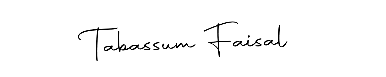 Design your own signature with our free online signature maker. With this signature software, you can create a handwritten (Autography-DOLnW) signature for name Tabassum Faisal. Tabassum Faisal signature style 10 images and pictures png
