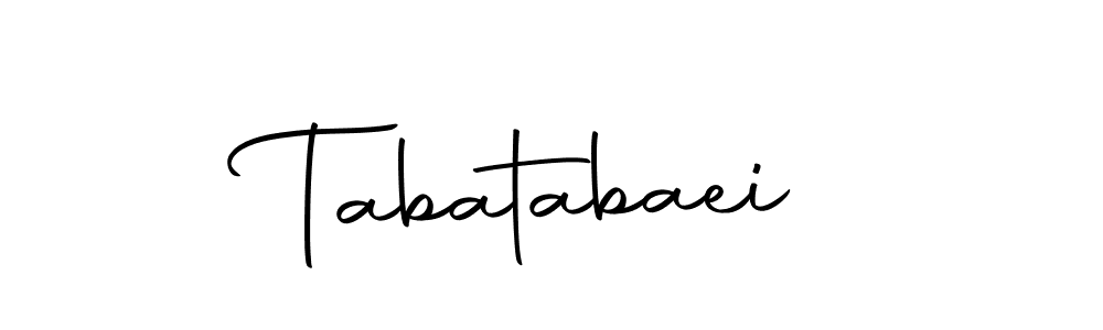 Autography-DOLnW is a professional signature style that is perfect for those who want to add a touch of class to their signature. It is also a great choice for those who want to make their signature more unique. Get Tabatabaei name to fancy signature for free. Tabatabaei signature style 10 images and pictures png