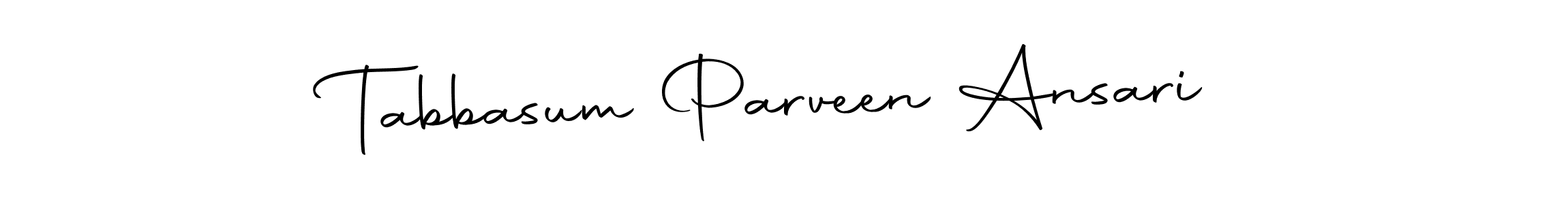 Autography-DOLnW is a professional signature style that is perfect for those who want to add a touch of class to their signature. It is also a great choice for those who want to make their signature more unique. Get Tabbasum Parveen Ansari name to fancy signature for free. Tabbasum Parveen Ansari signature style 10 images and pictures png