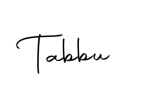 Design your own signature with our free online signature maker. With this signature software, you can create a handwritten (Autography-DOLnW) signature for name Tabbu. Tabbu signature style 10 images and pictures png